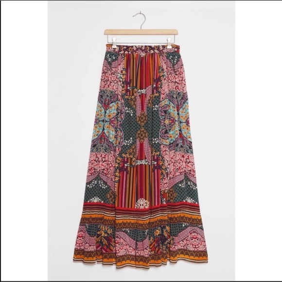ANTHROPOLOGIE Bhanuni Allaire High Low Maxi Skirt - Picture 5 of 8